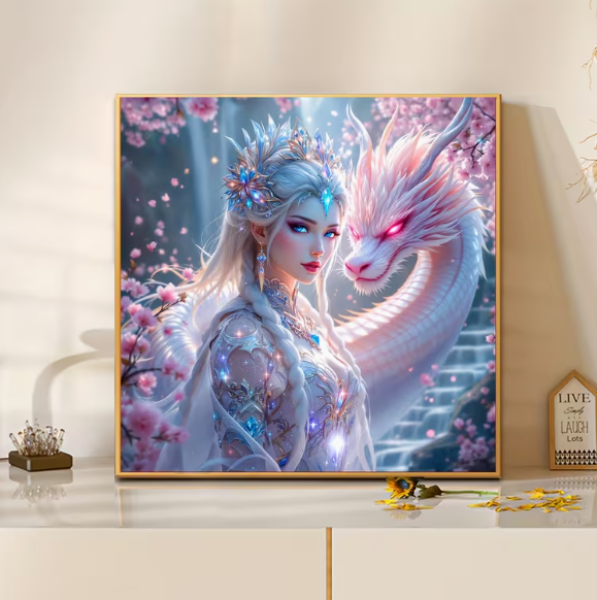 Diamond Painting Sakura-Drachengöttin